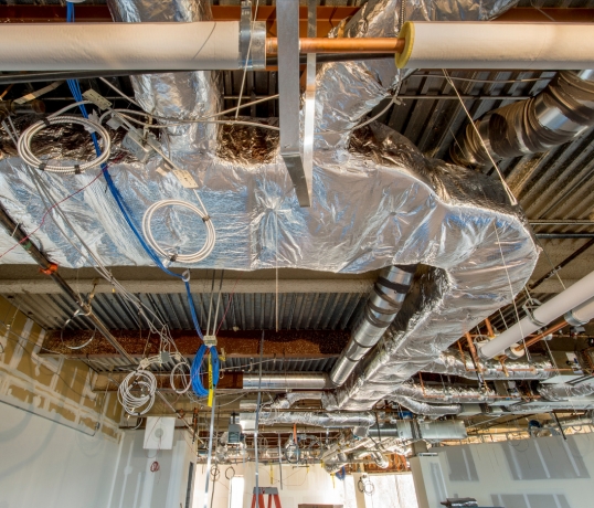 duct work inside house