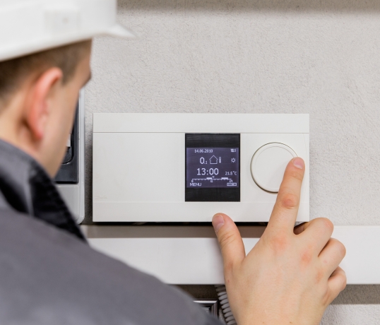 thermostat using my man