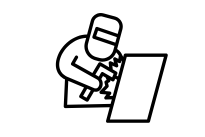 man working on sheet-metal